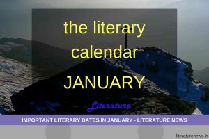 Literary dates in January month