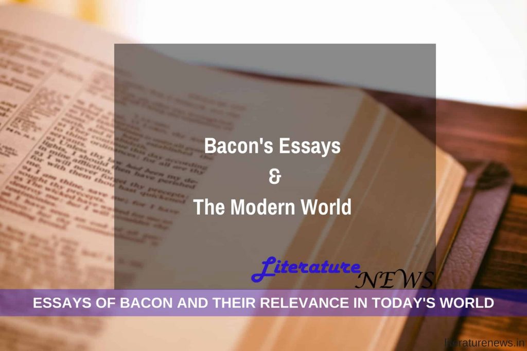 Bacon Essays and world today