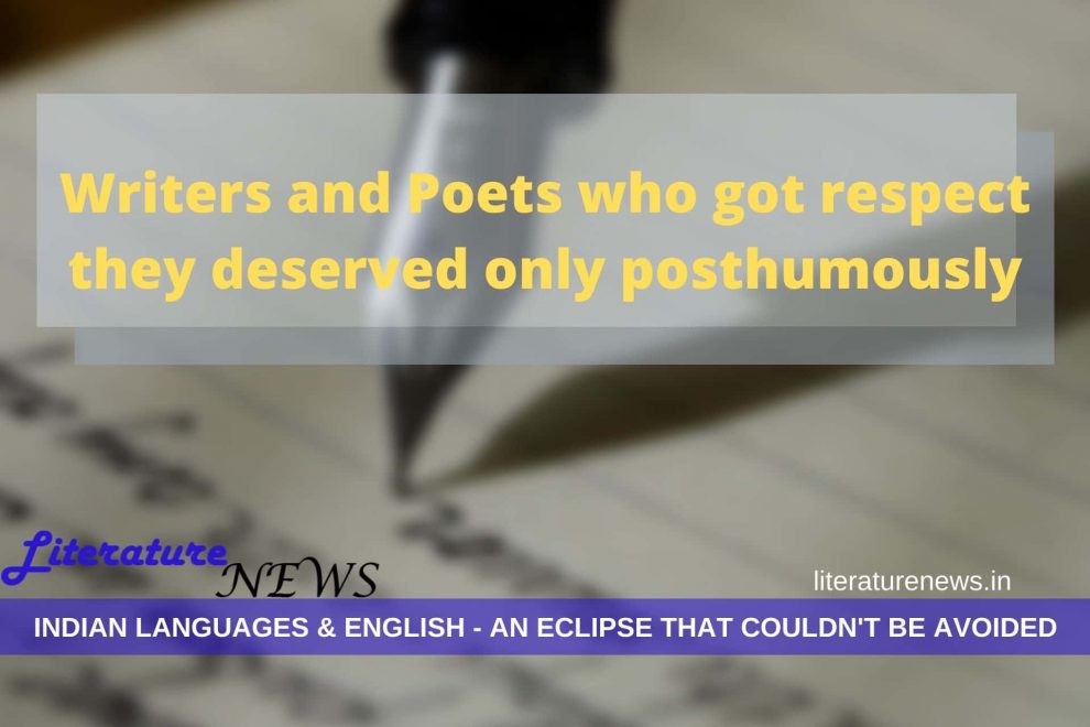 Writers and poets who became famous after death posthumous fame respect authors