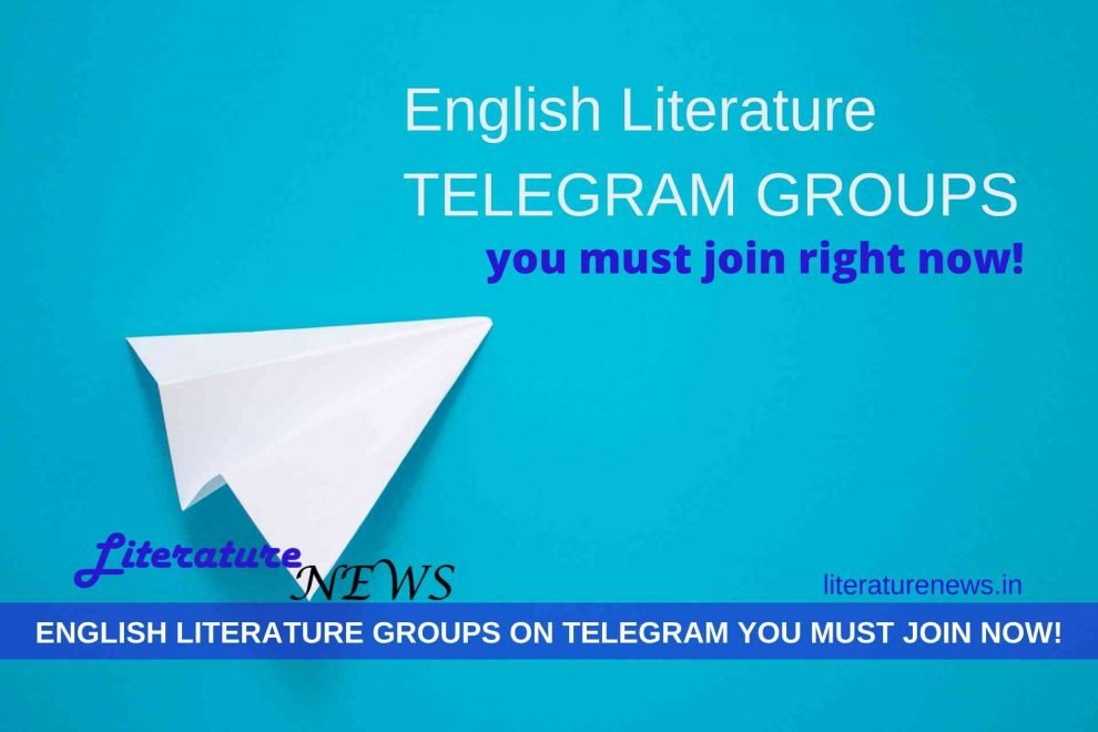 Telegram English literature groups you must join right now