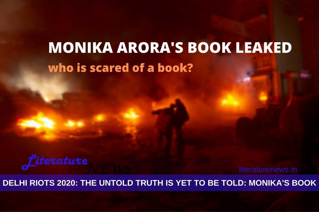 Monika Arora's book leaked delhi riots truth 2020