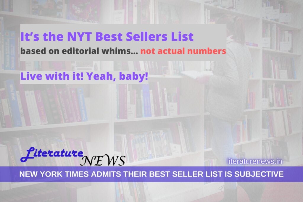 New York Times Bestseller list books controversy editorial choices sales figure number court admit novels fiction literature news