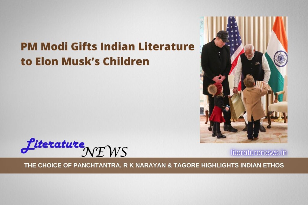 PM Modi Gifts Indian Literature to Elon Musk’s Children Literature News Updates